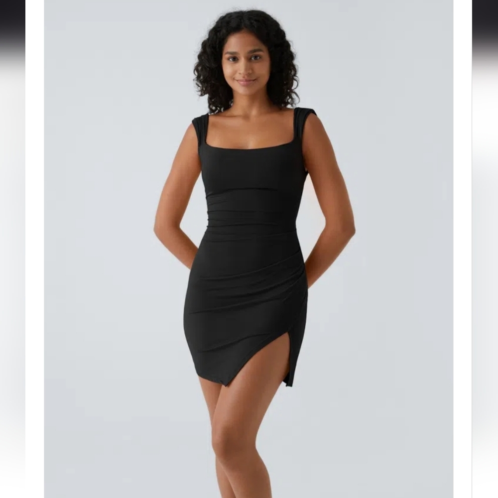 Halara Ruched TieBack BodyCon Mini Dress - Picture 6 of 6
